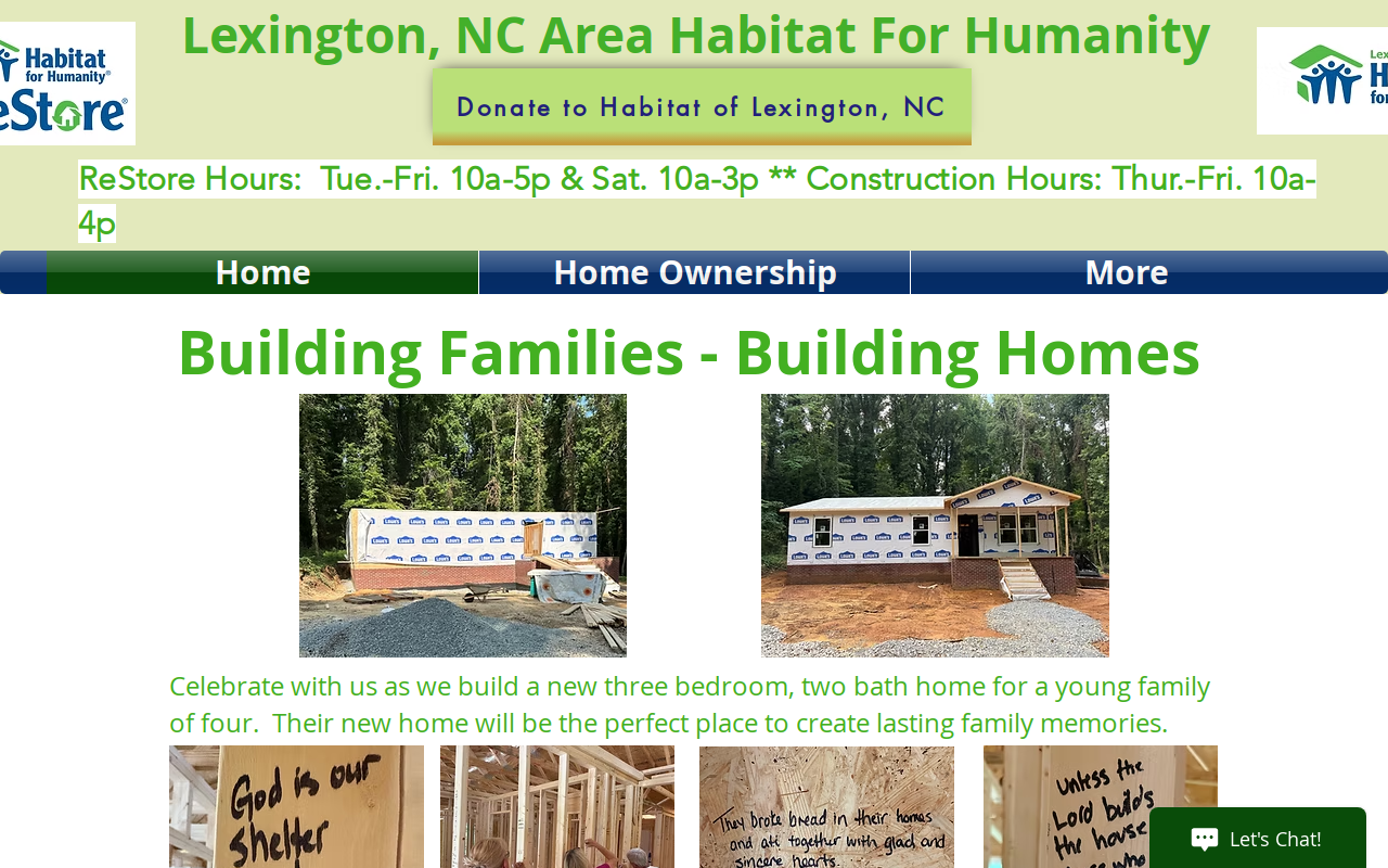Habitat for Humanity ReStore website preview