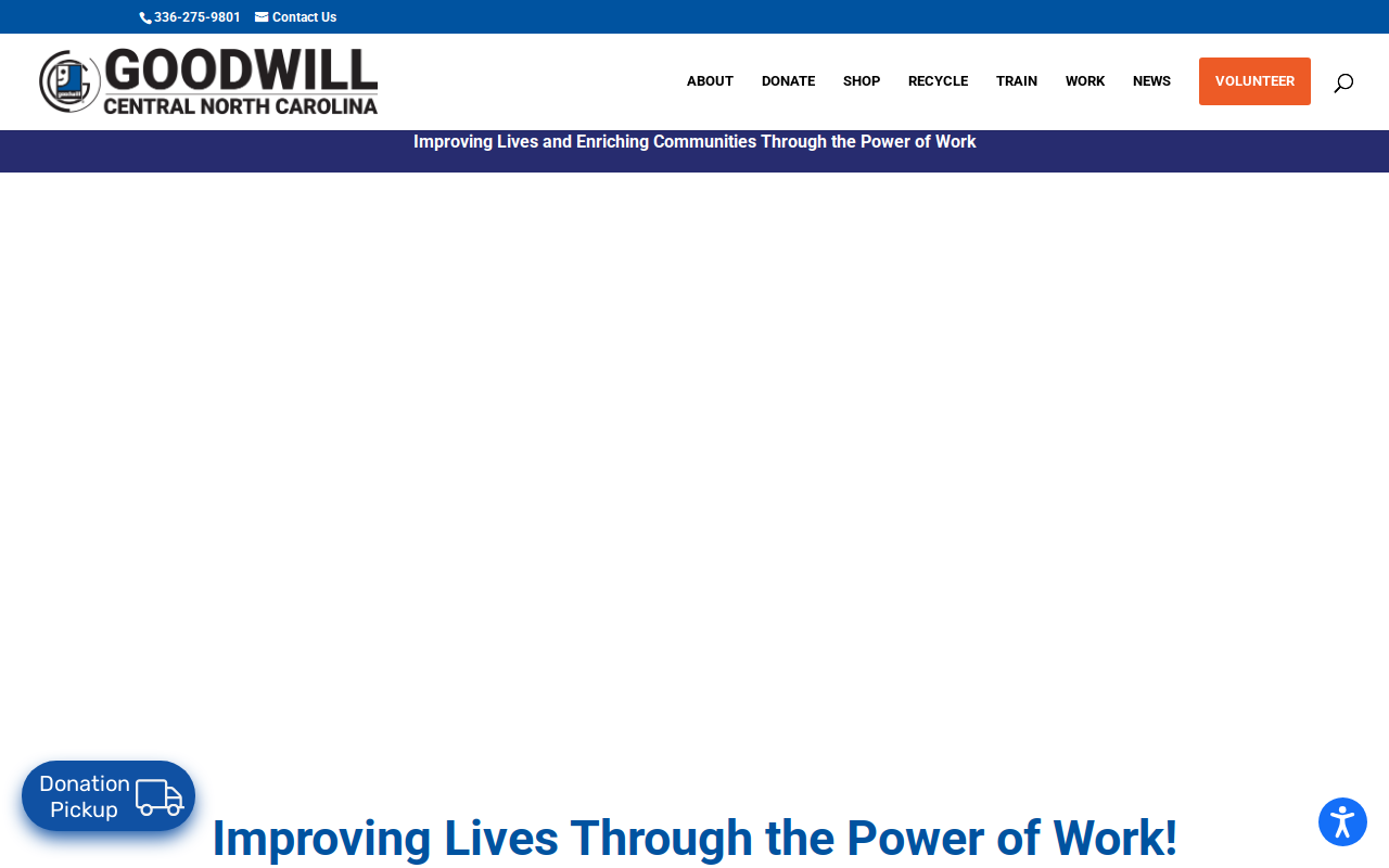 Triad Goodwill Store & Donation Center website preview
