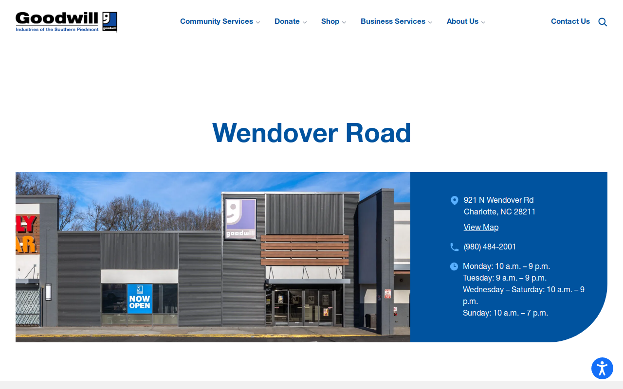 Goodwill website preview