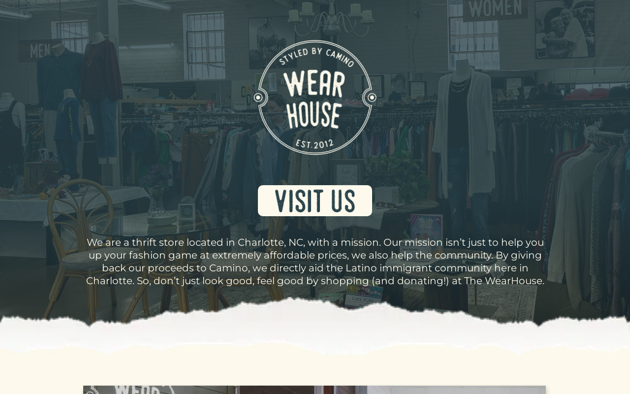 The WearHouse website preview