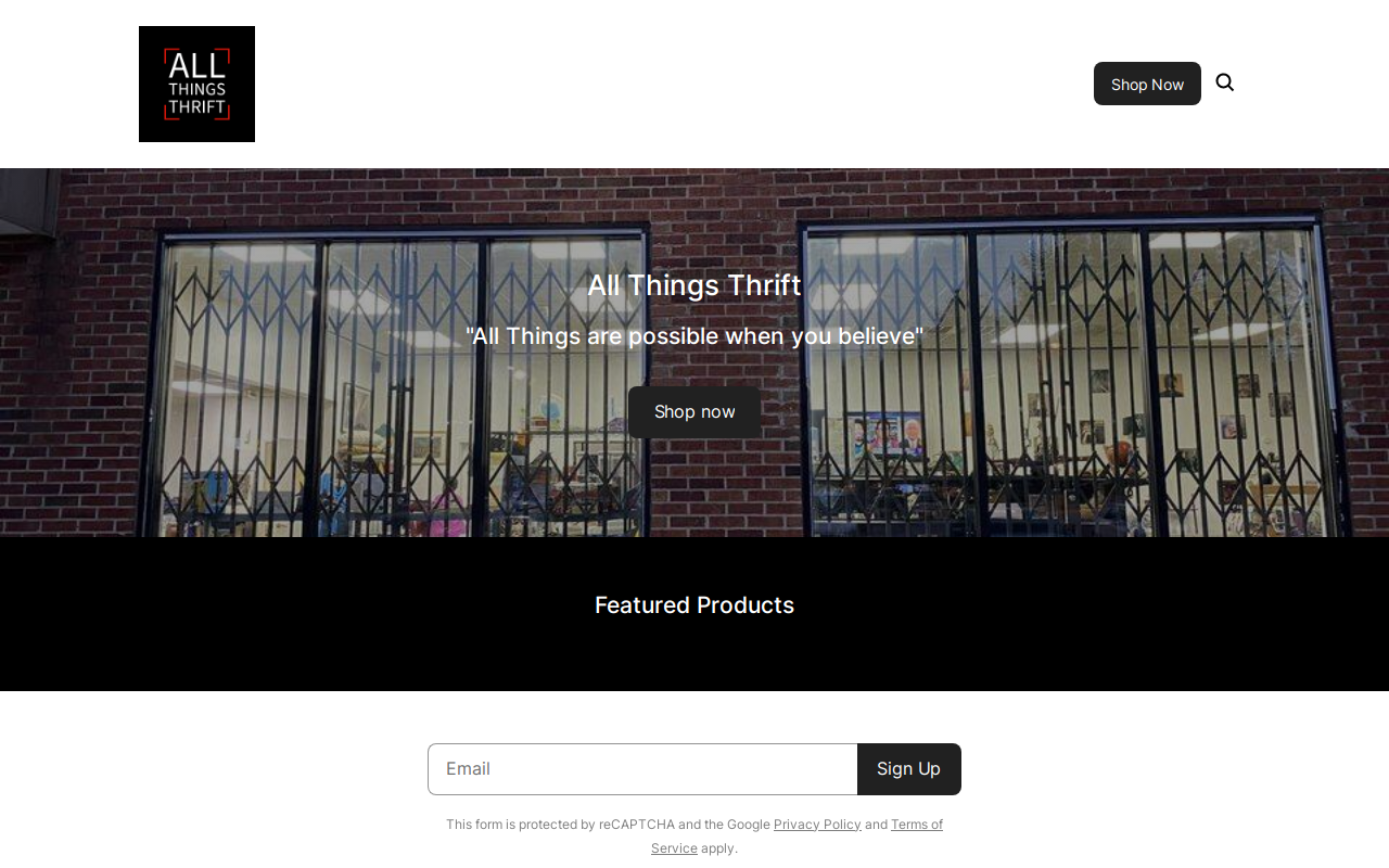 All Things Thrift website preview