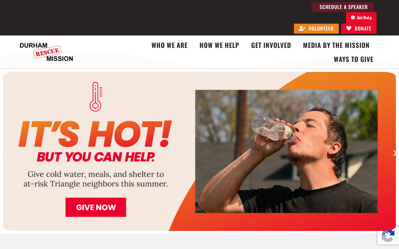 Durham Rescue Mission Thrift Store website preview
