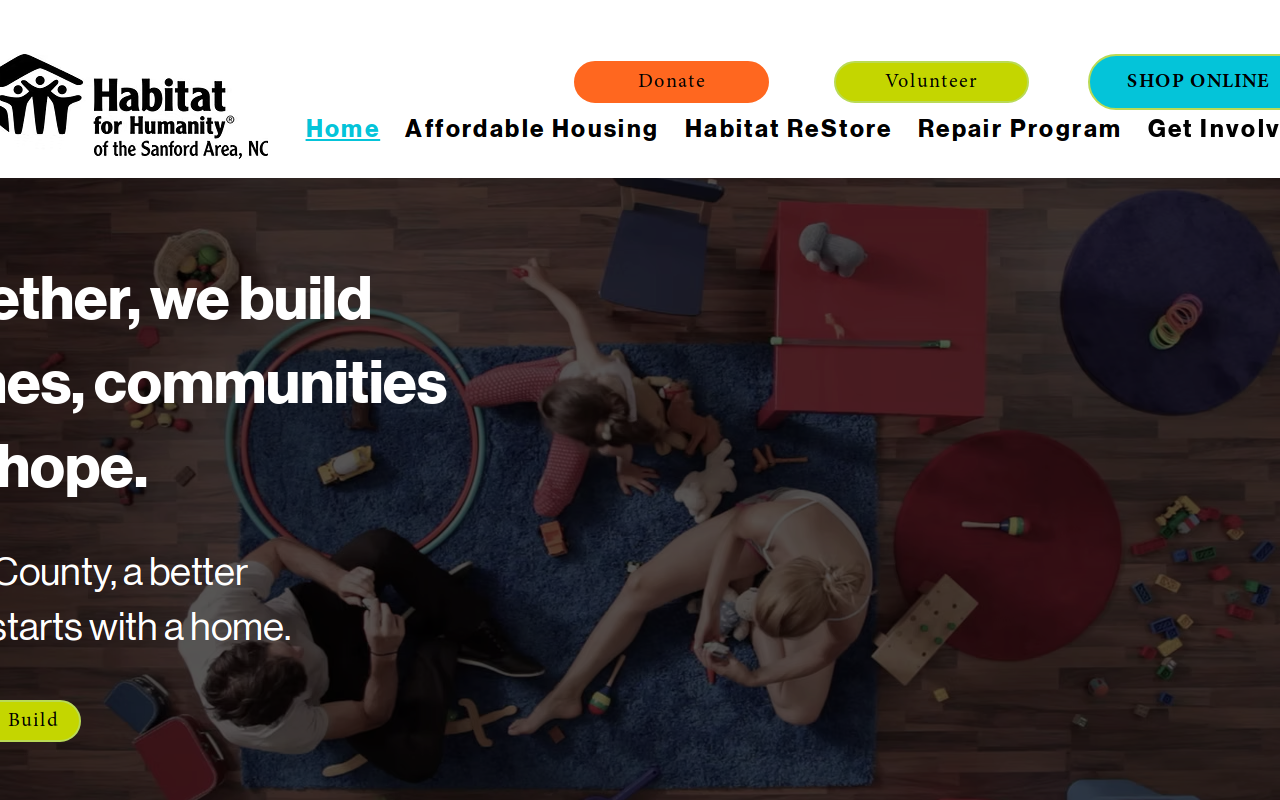 Habitat for Humanity ReStore website preview