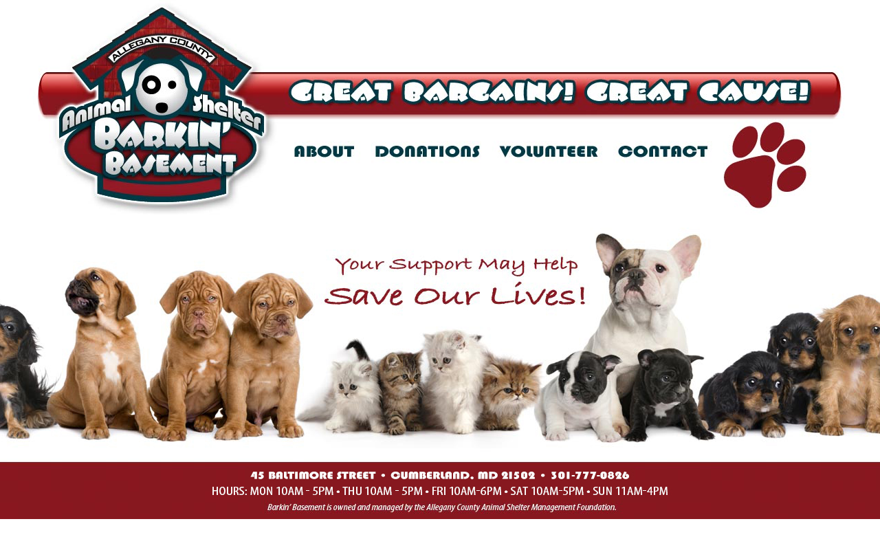 Barkin Basement website preview