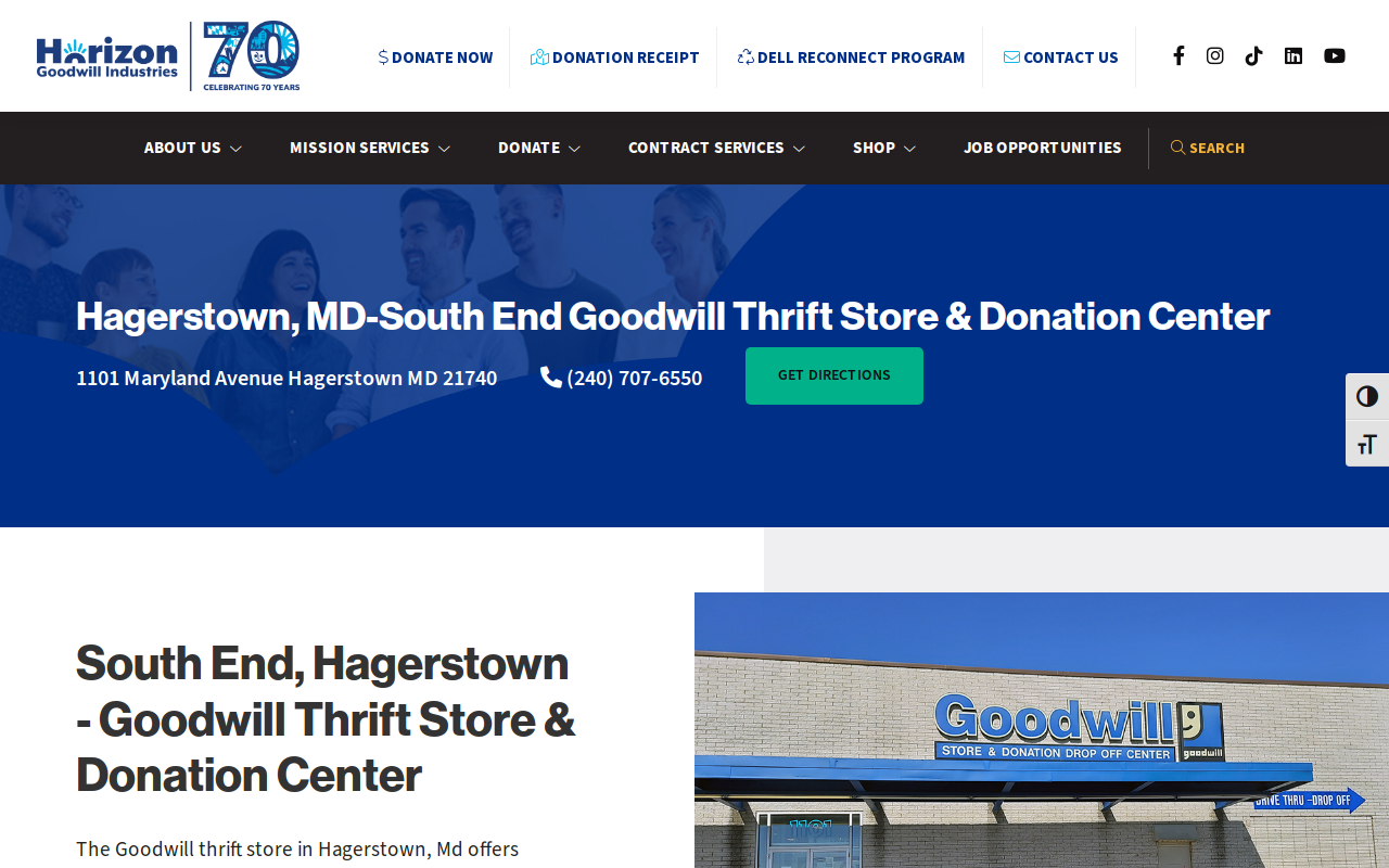 Goodwill website preview