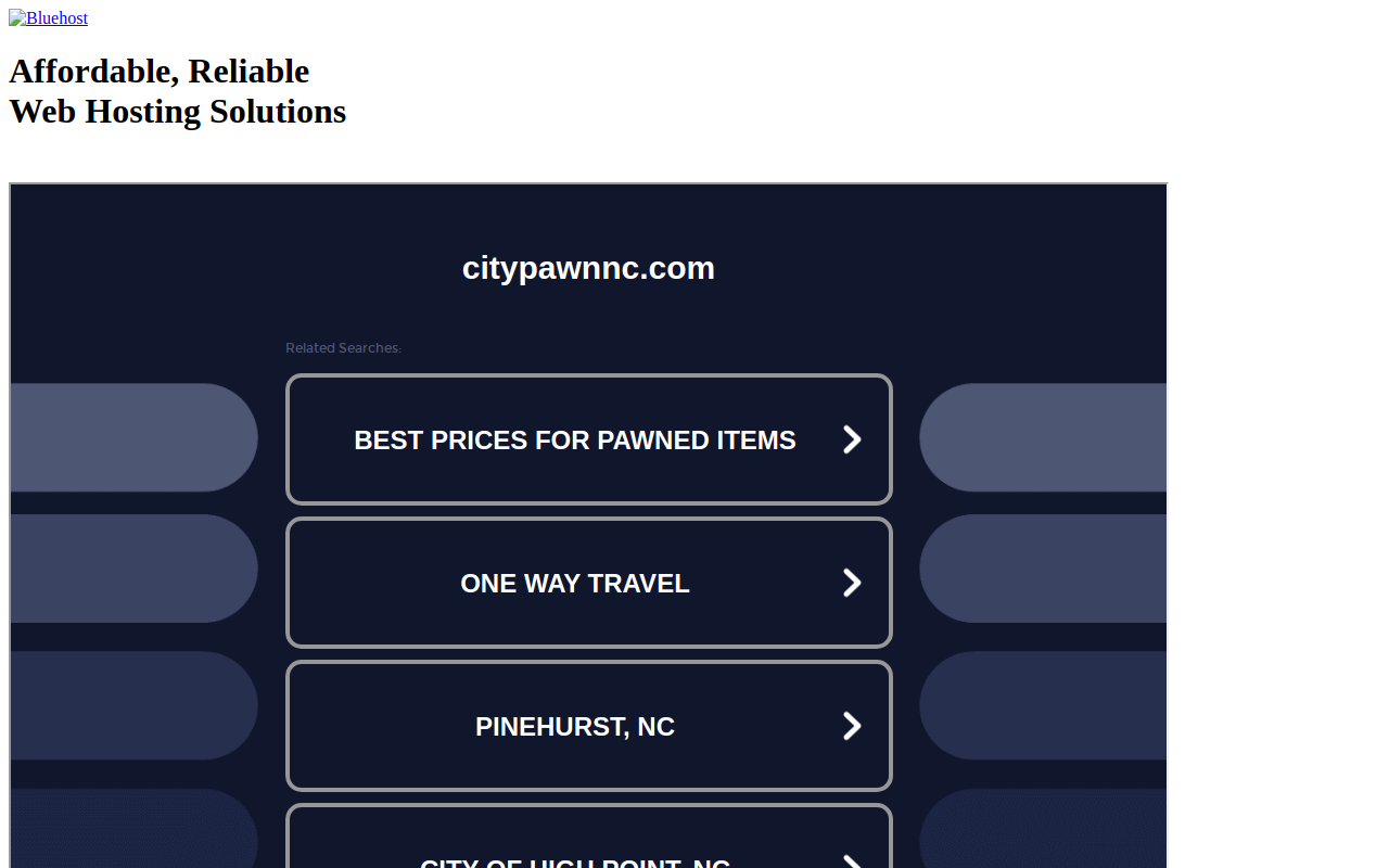 City Pawn Shop website preview