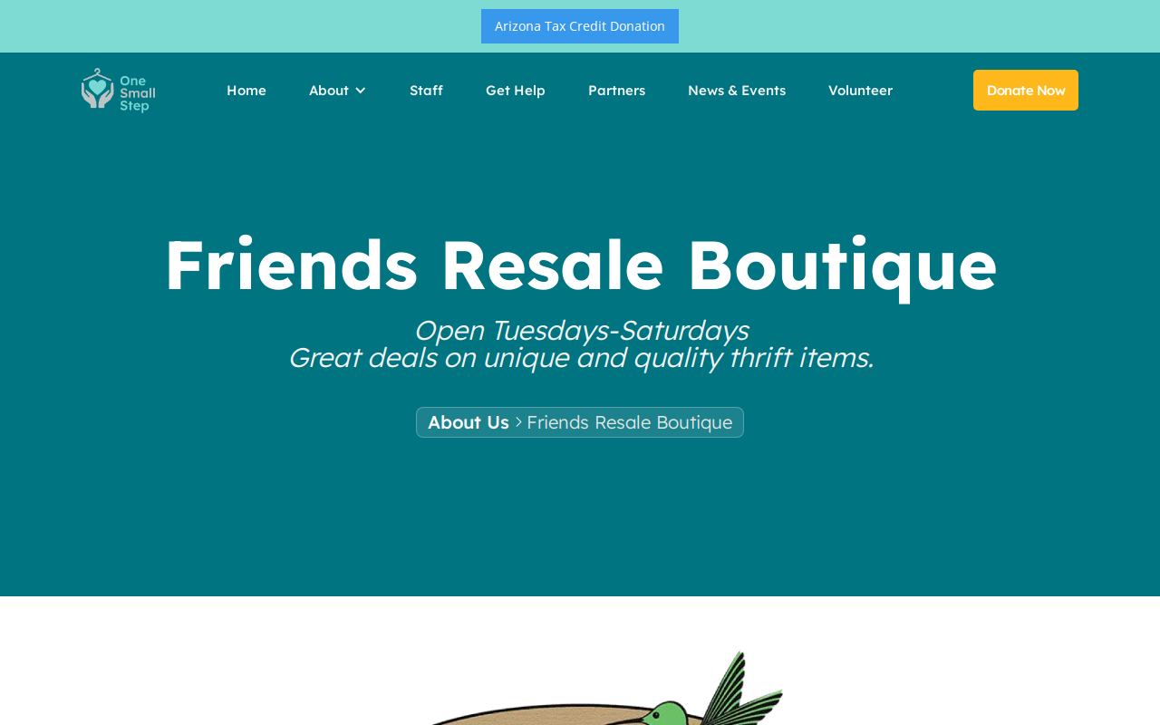 Friends Resale Boutique website preview