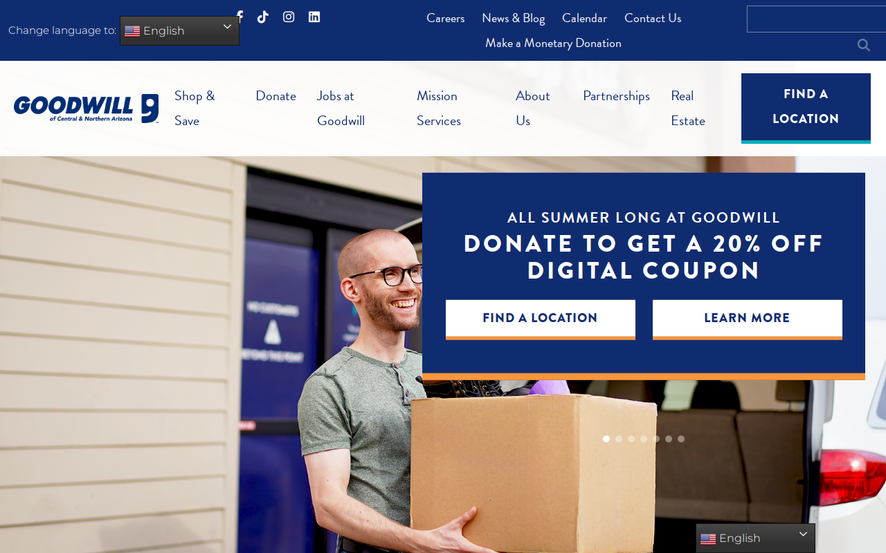 Goodwill website preview