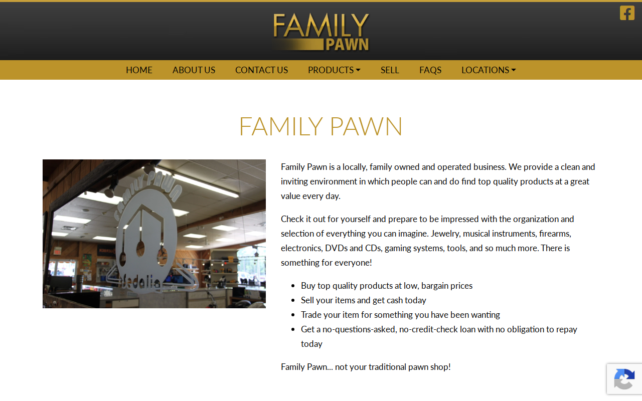 Family Pawn website preview