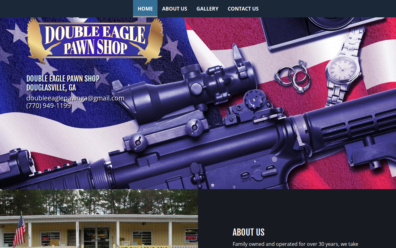 Double Eagle Pawn website preview