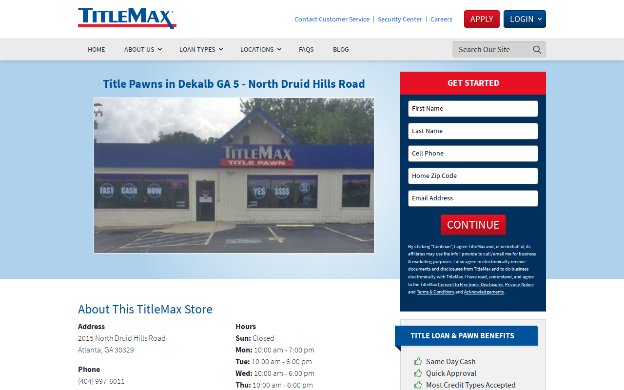 Title Max Title Pawn website preview