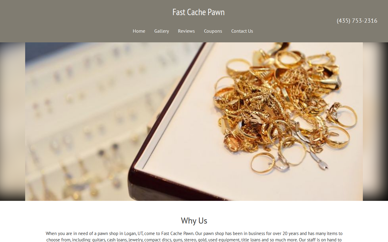 Fast Cache Pawn website preview