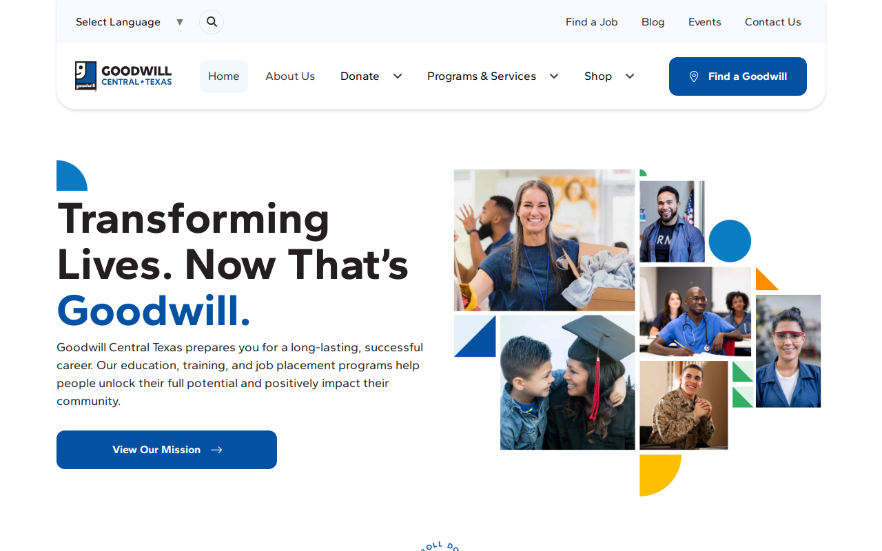 Goodwill website preview