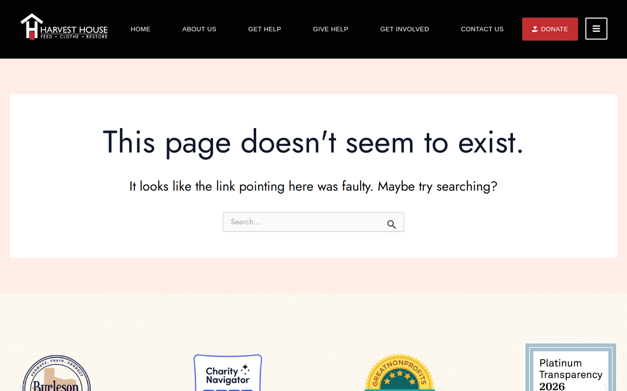 Harvest House Resale Store website preview