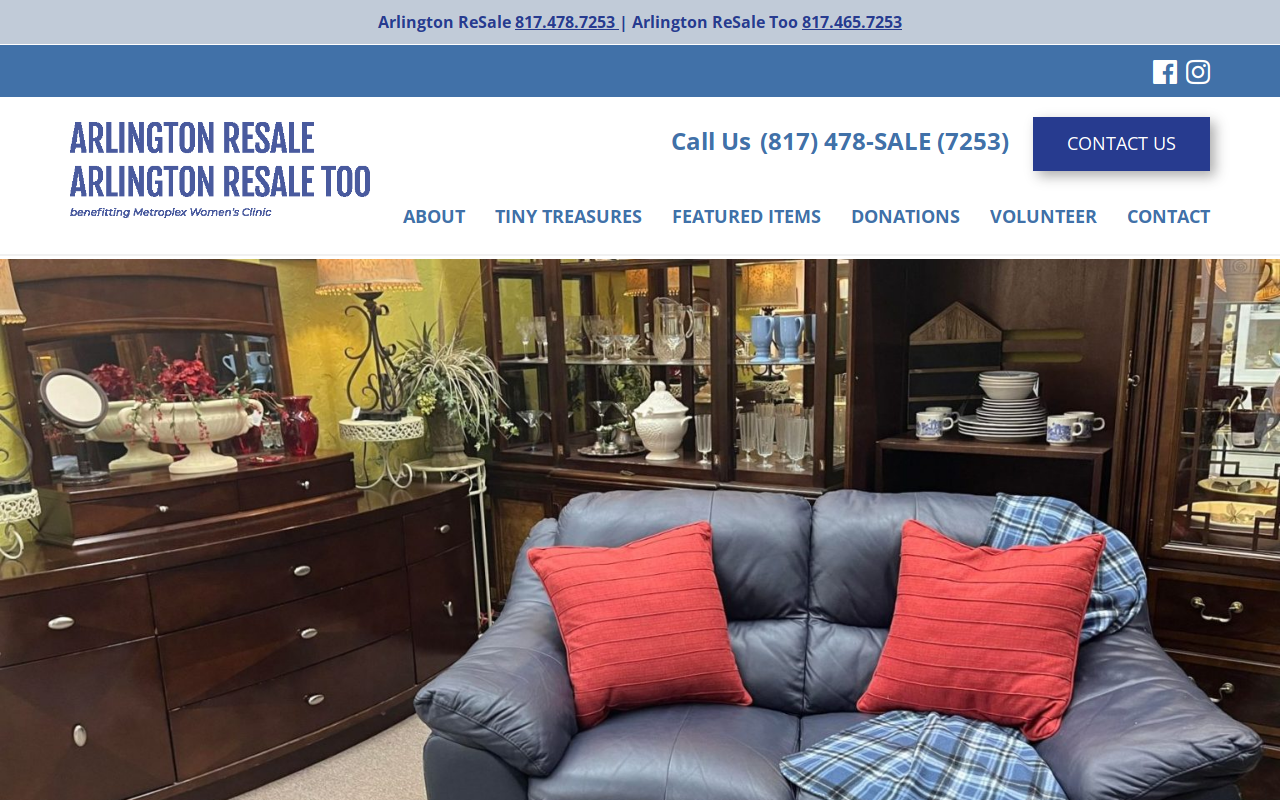 Arlington Resale website preview