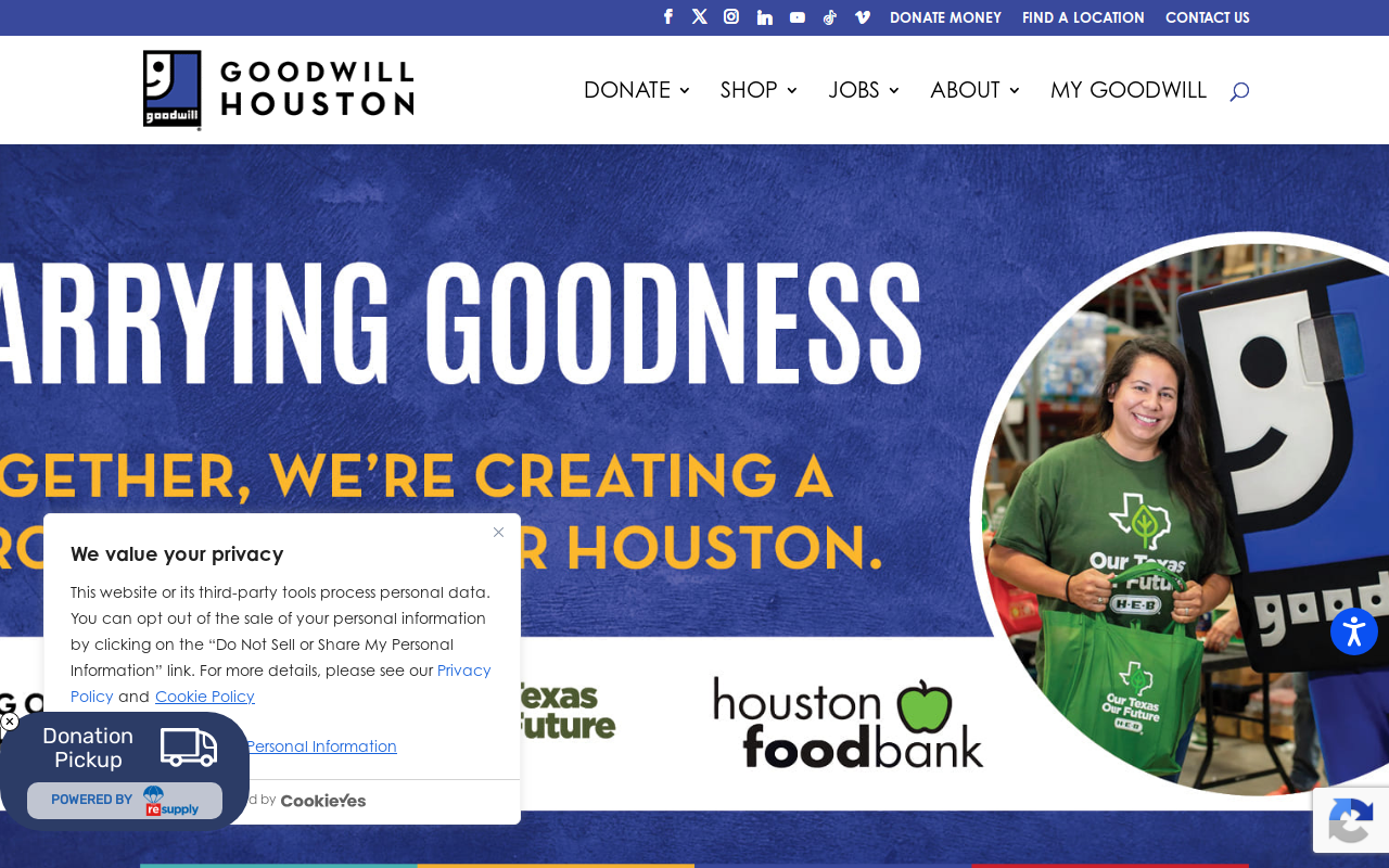 Goodwill website preview