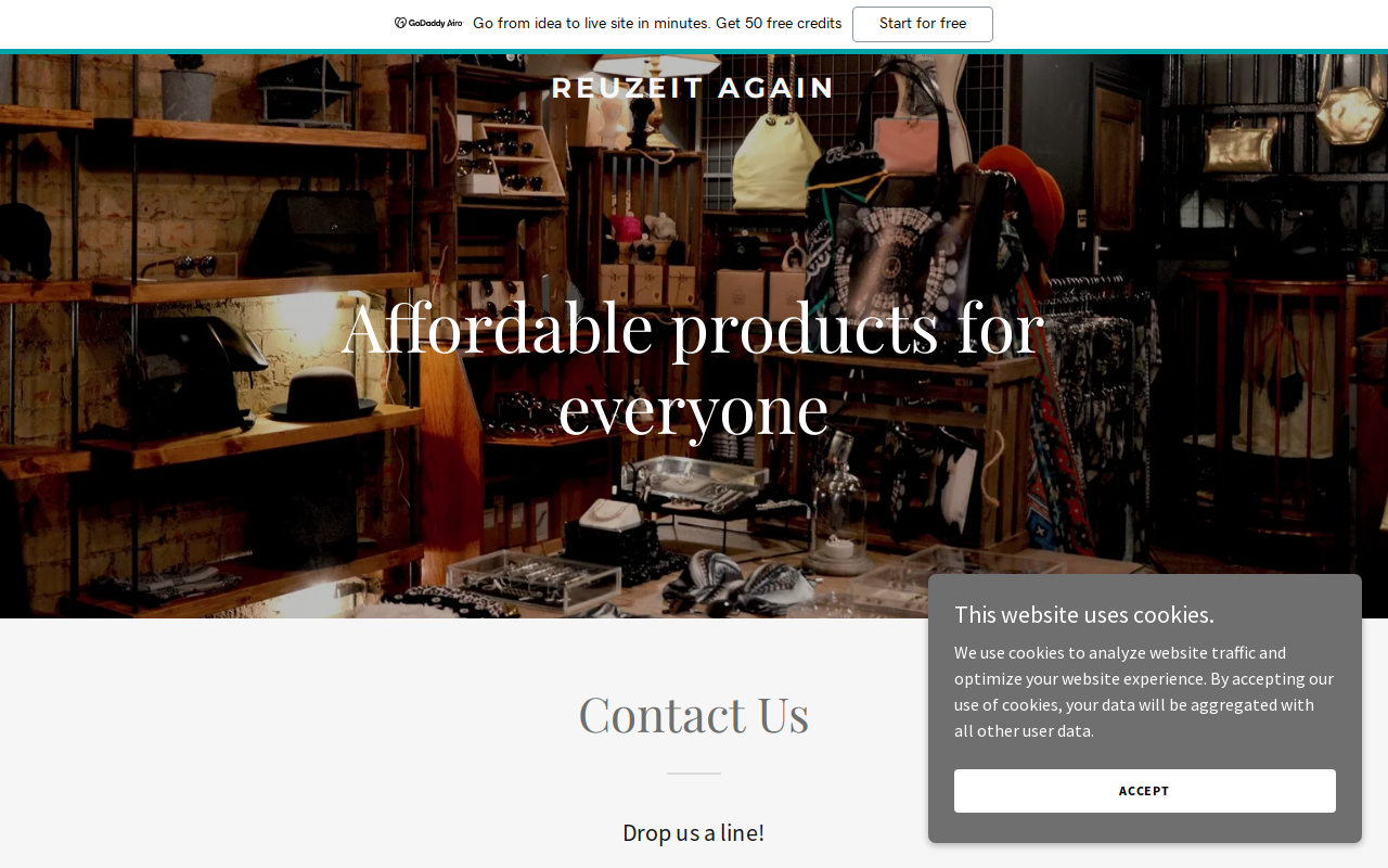 ReUze It Again website preview