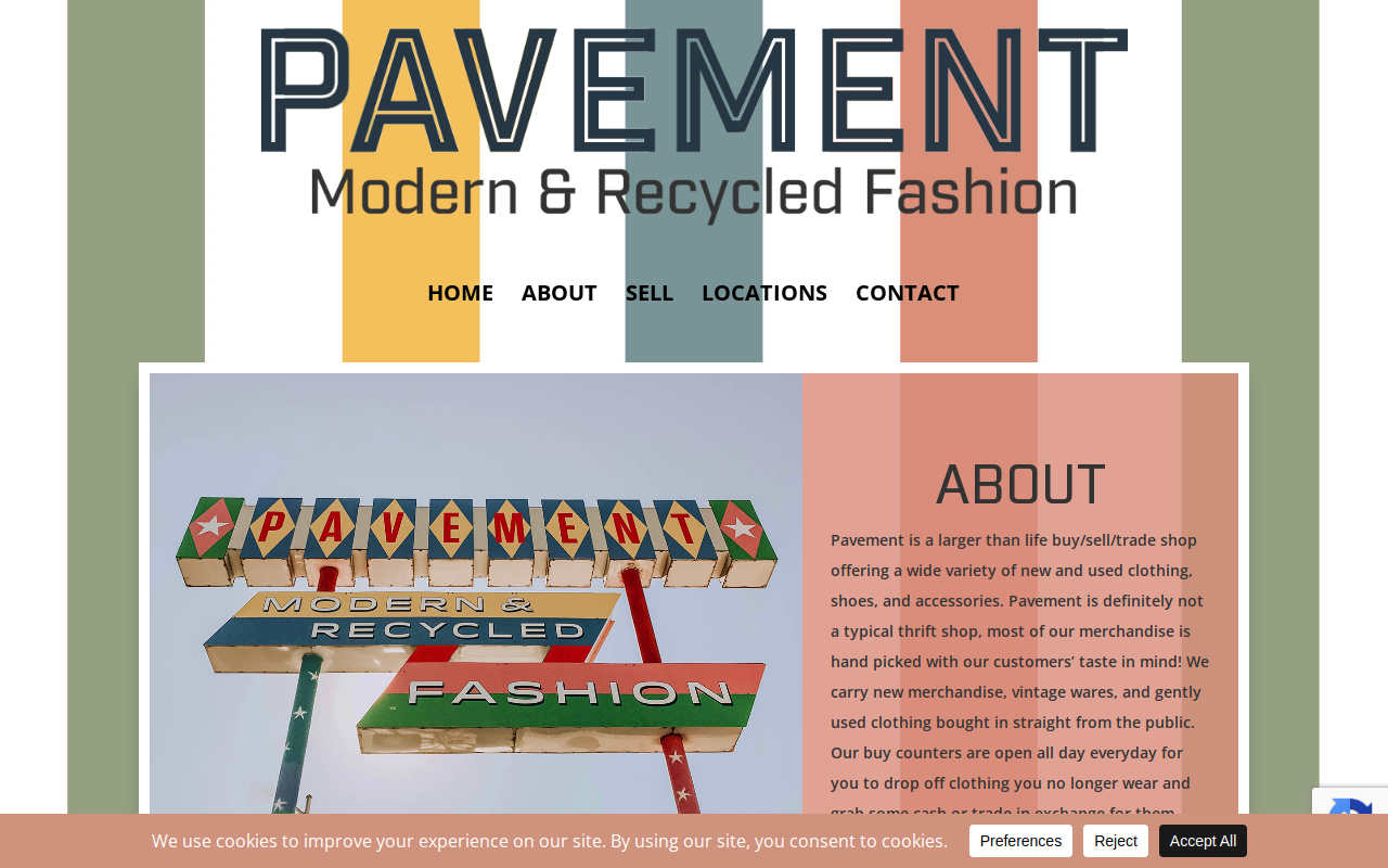 Pavement website preview