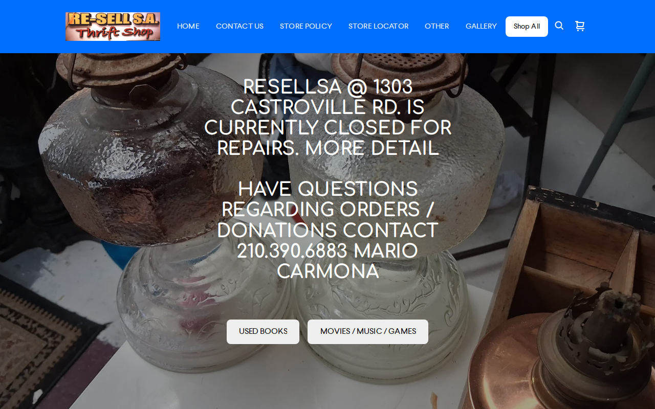 Re-Sell website preview