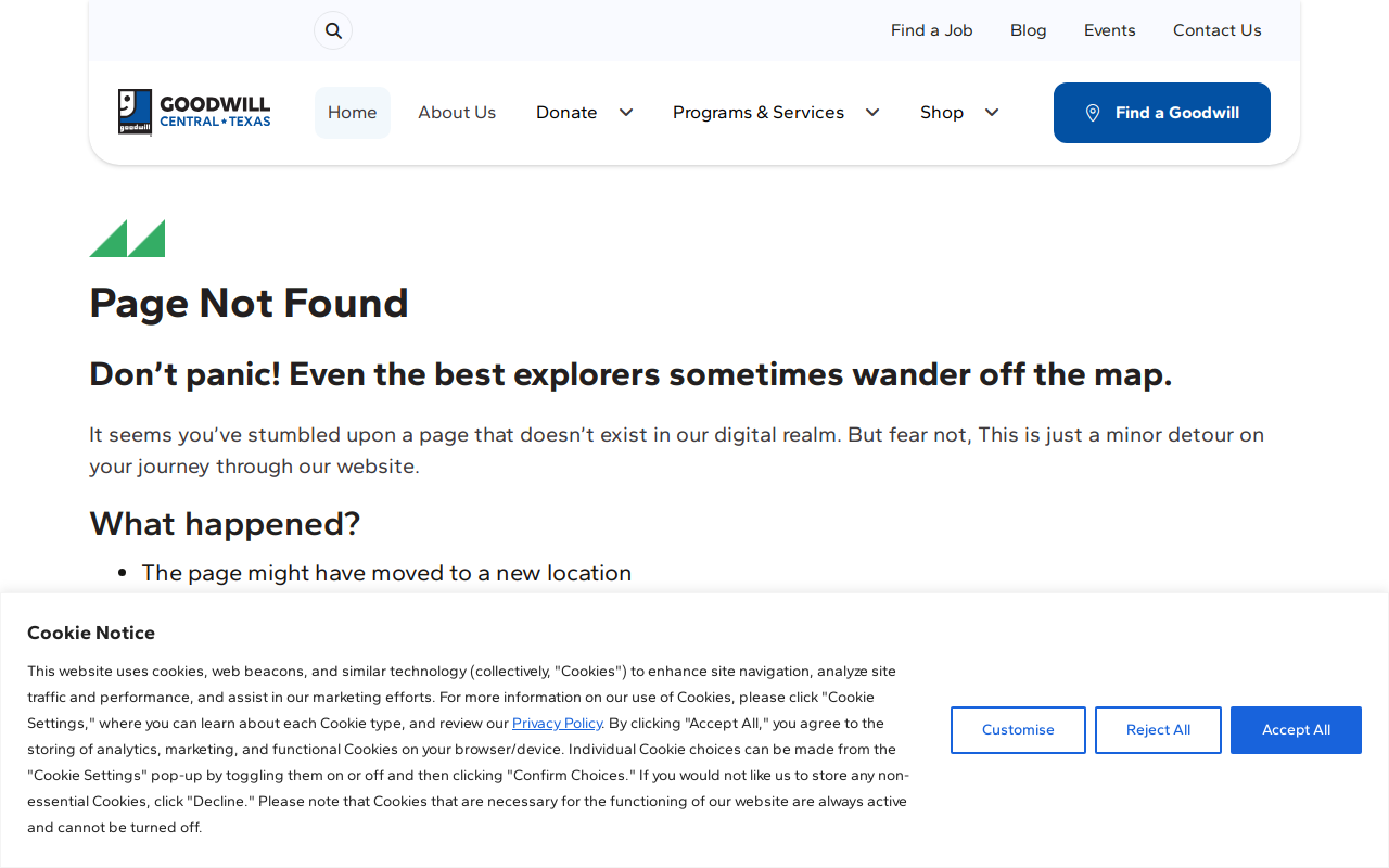 Goodwill website preview
