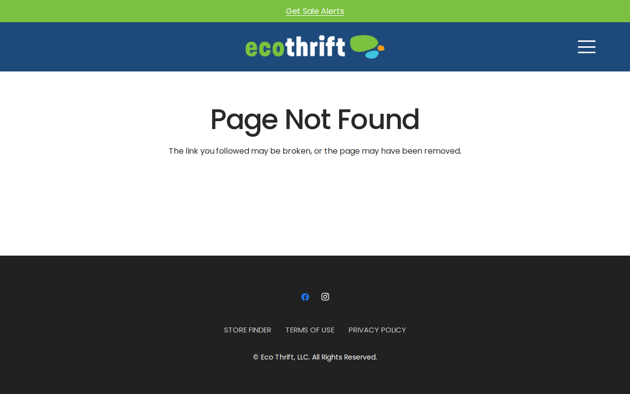 Prime Thrift website preview