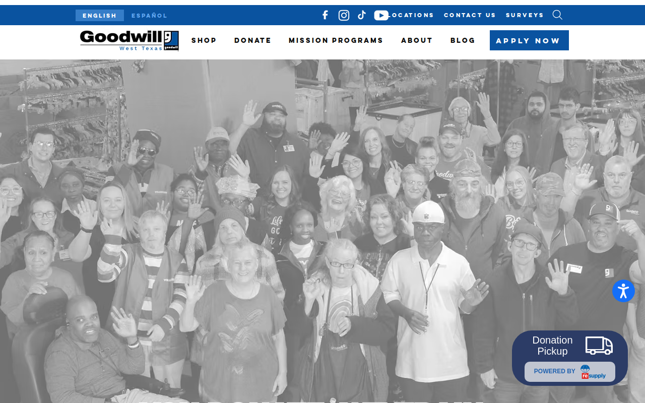 Goodwill website preview