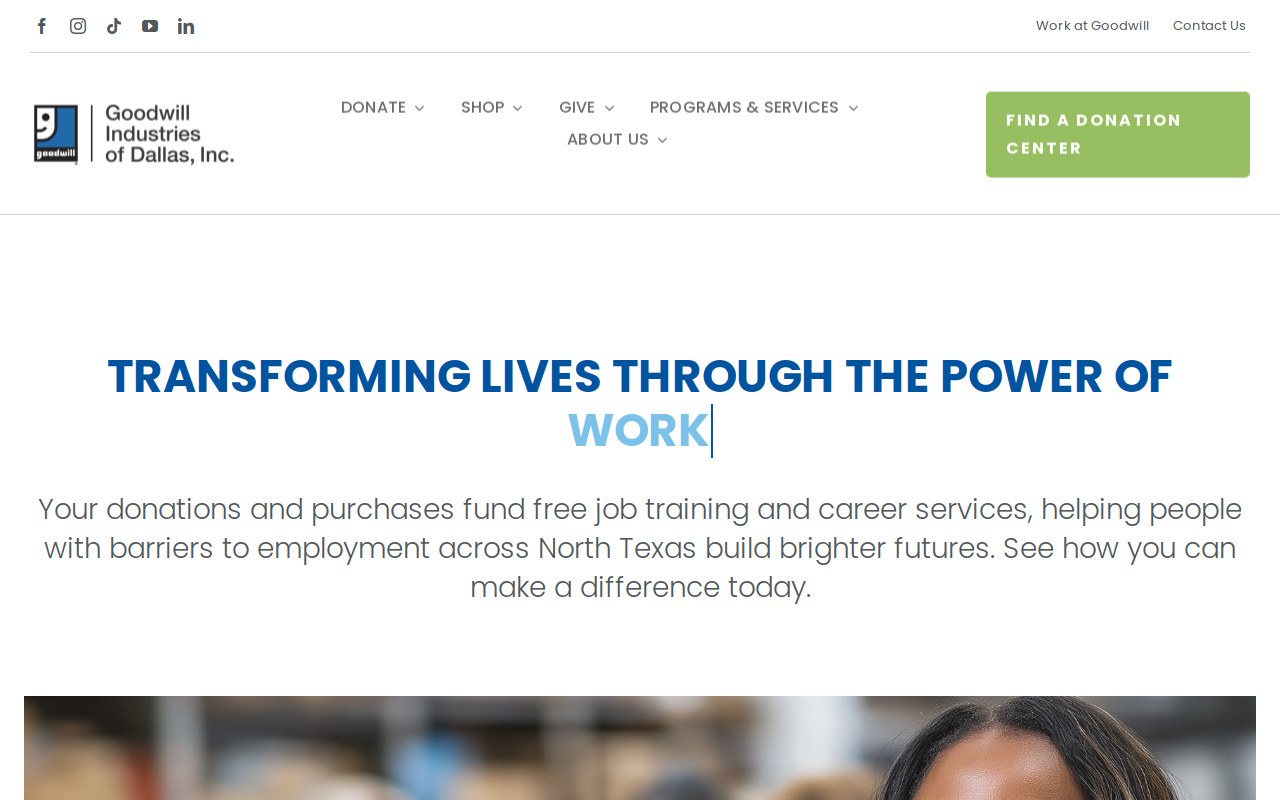 Goodwill website preview