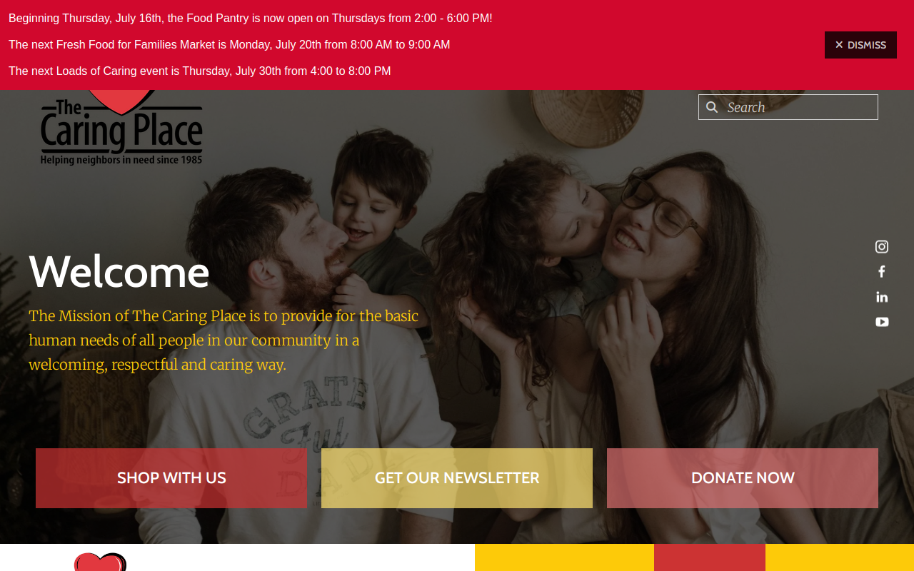 Second Helping website preview