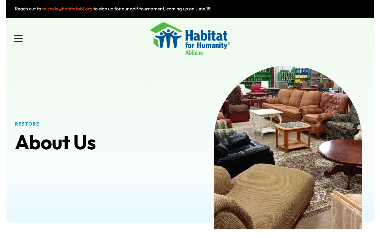 Habitat for Humanity ReStore website preview