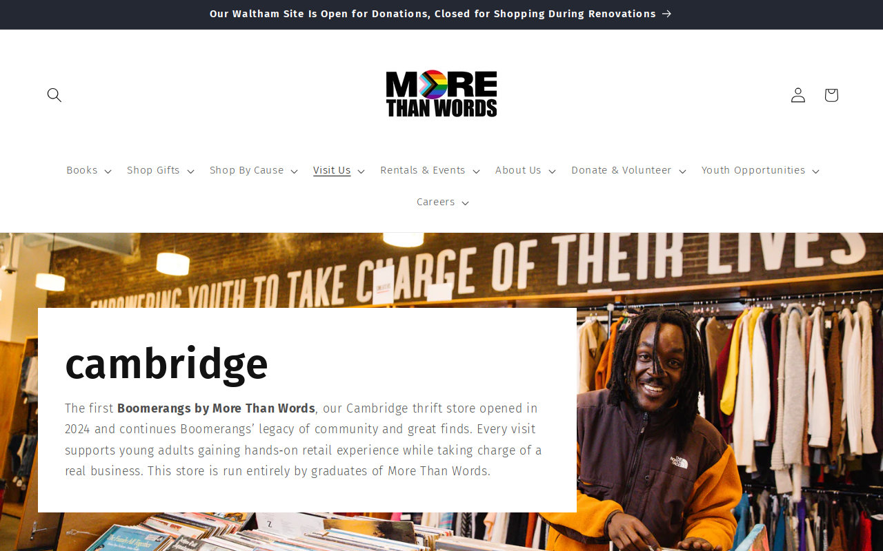 Boomerangs website preview