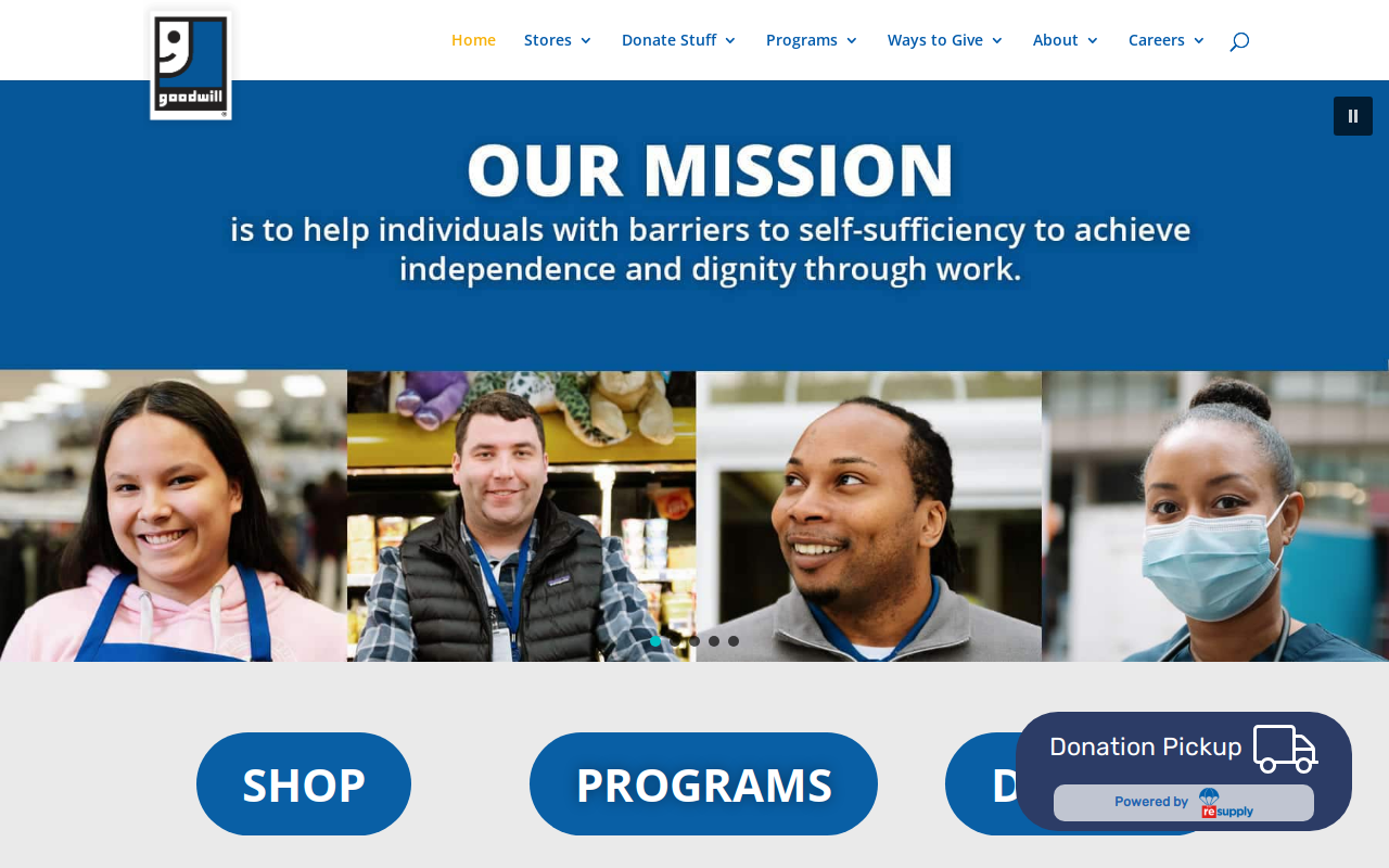 Goodwill website preview