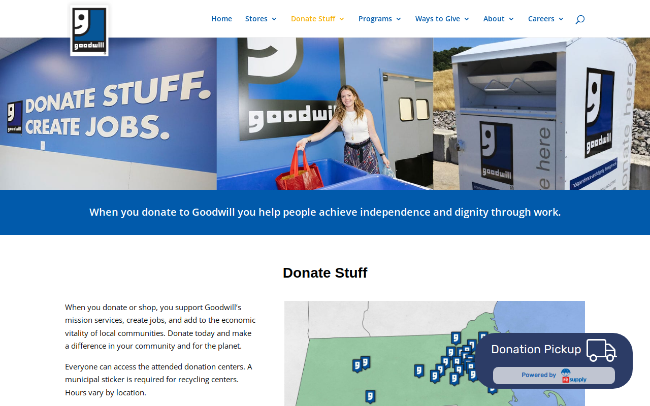 Goodwill website preview