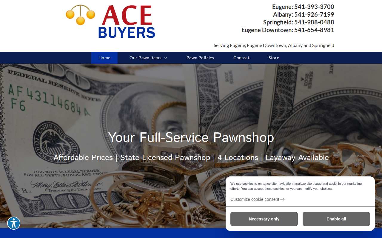 ACE Buyers website preview