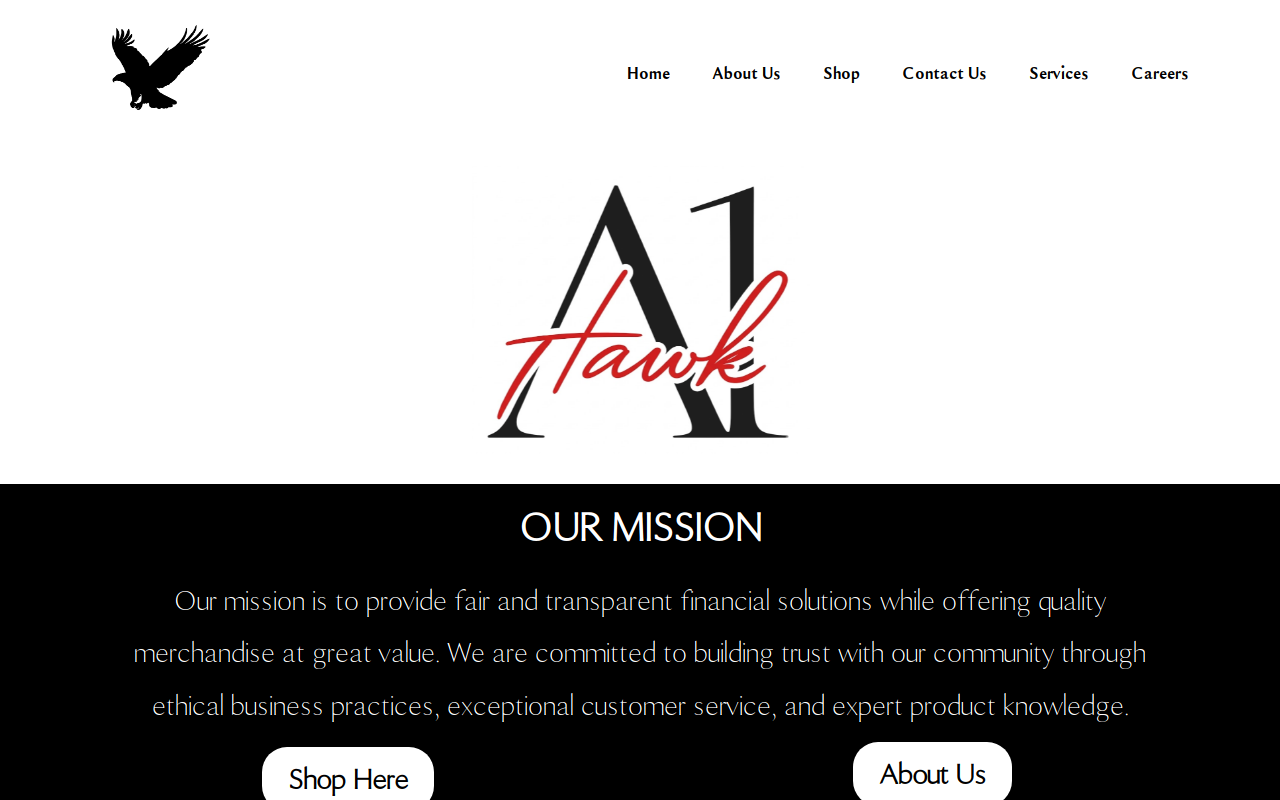 A1 Hawk website preview