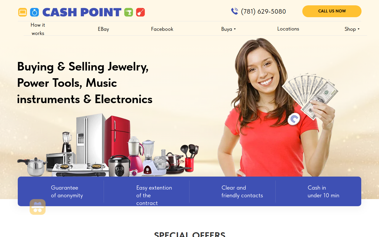 Cash Point website preview