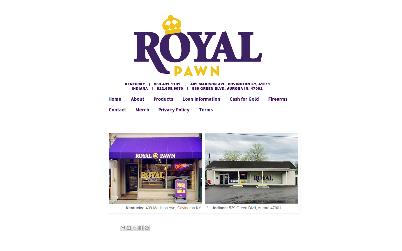 Royal Pawn website preview