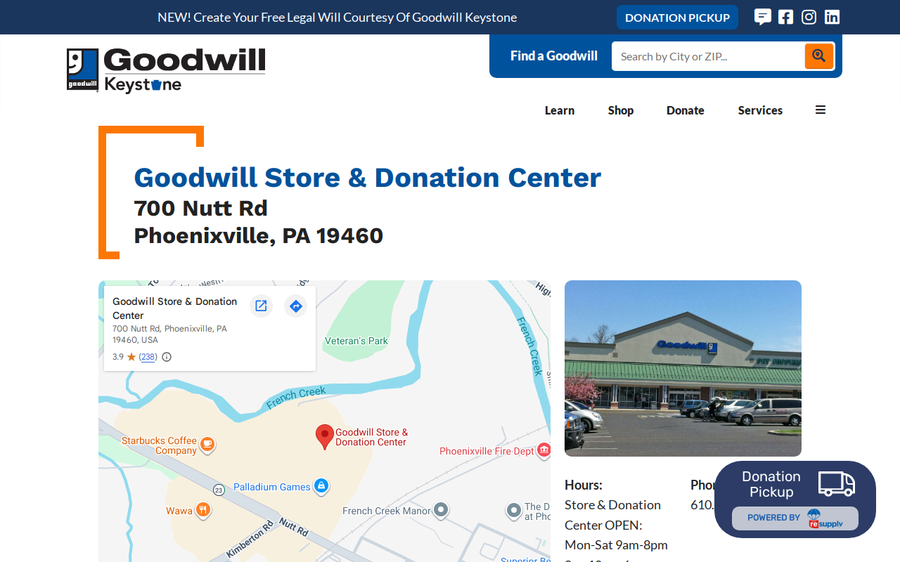 Goodwill website preview