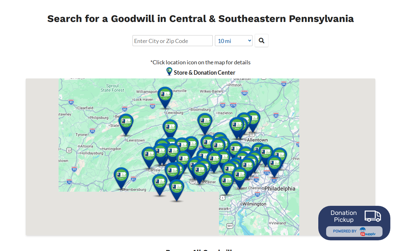 Goodwill website preview