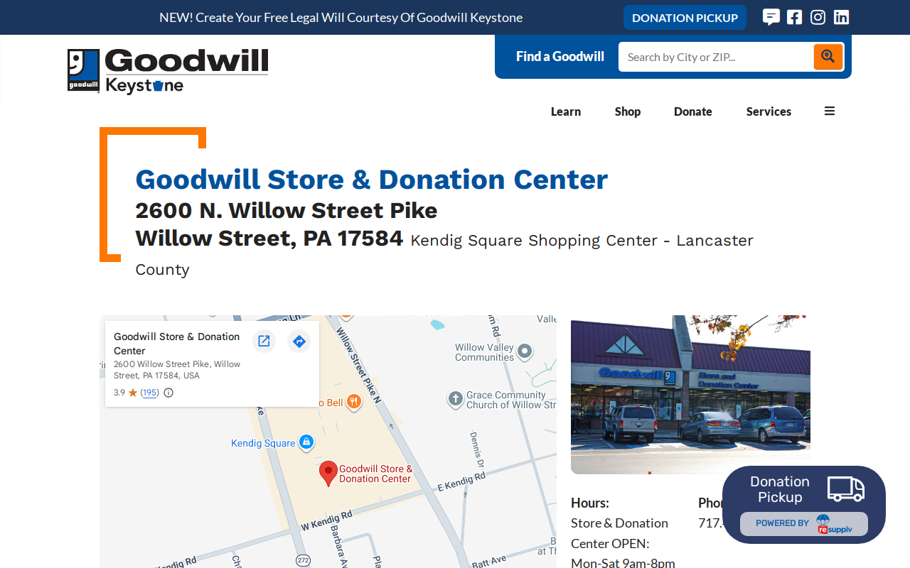 Goodwill website preview