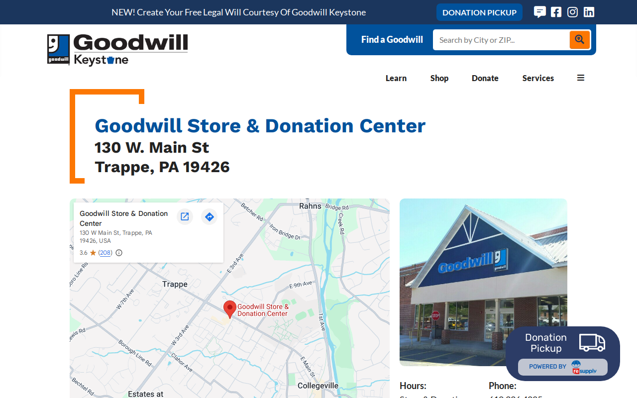Goodwill website preview