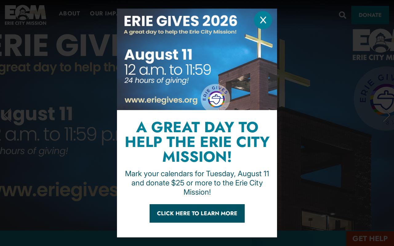 City Mission Thrifty Shopper website preview