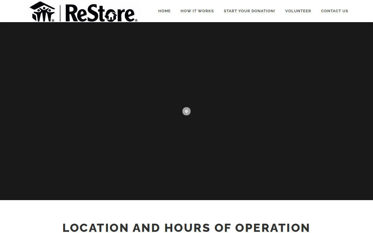 Habitat for Humanity ReStore website preview
