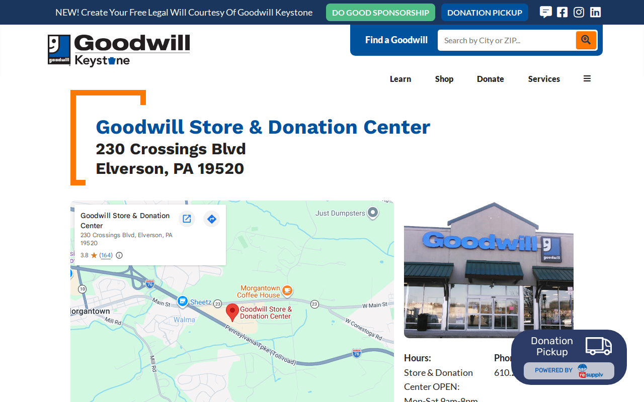 Goodwill website preview