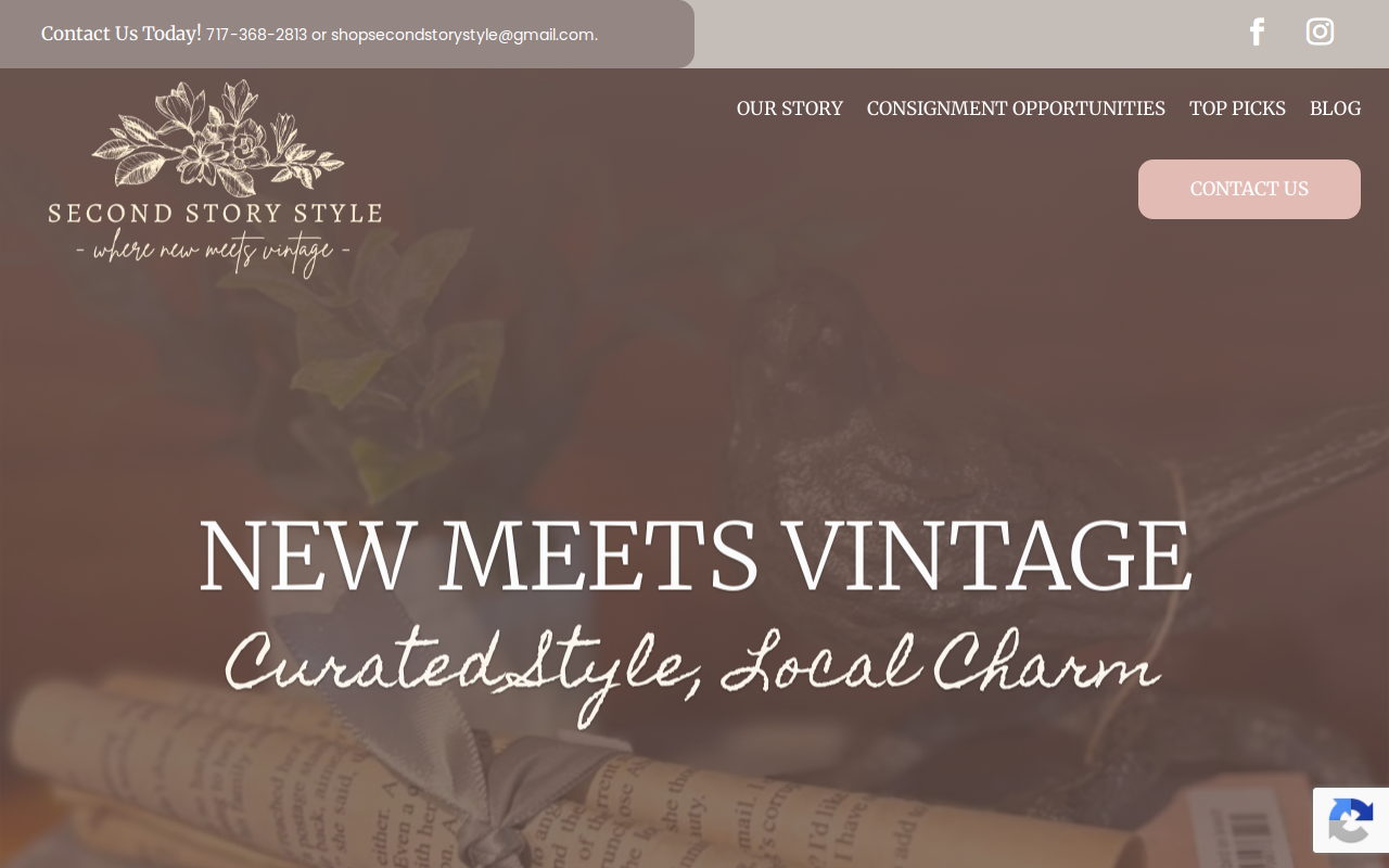 Second Story Style website preview