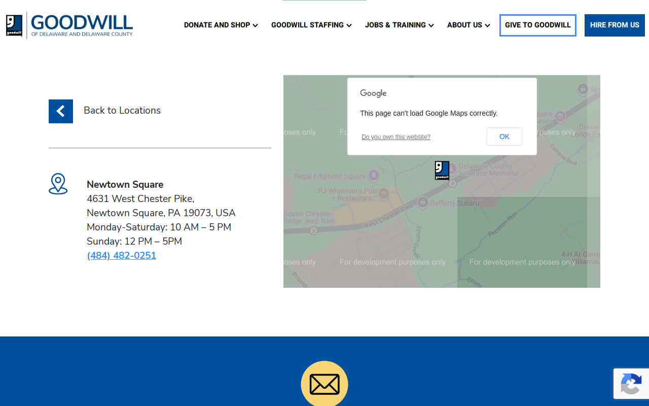 Goodwill website preview