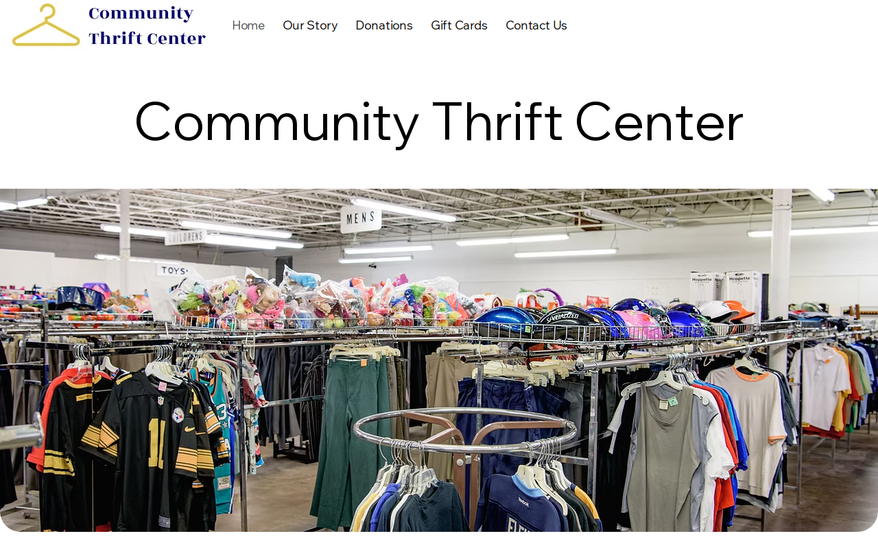 Community Thrift Center website preview