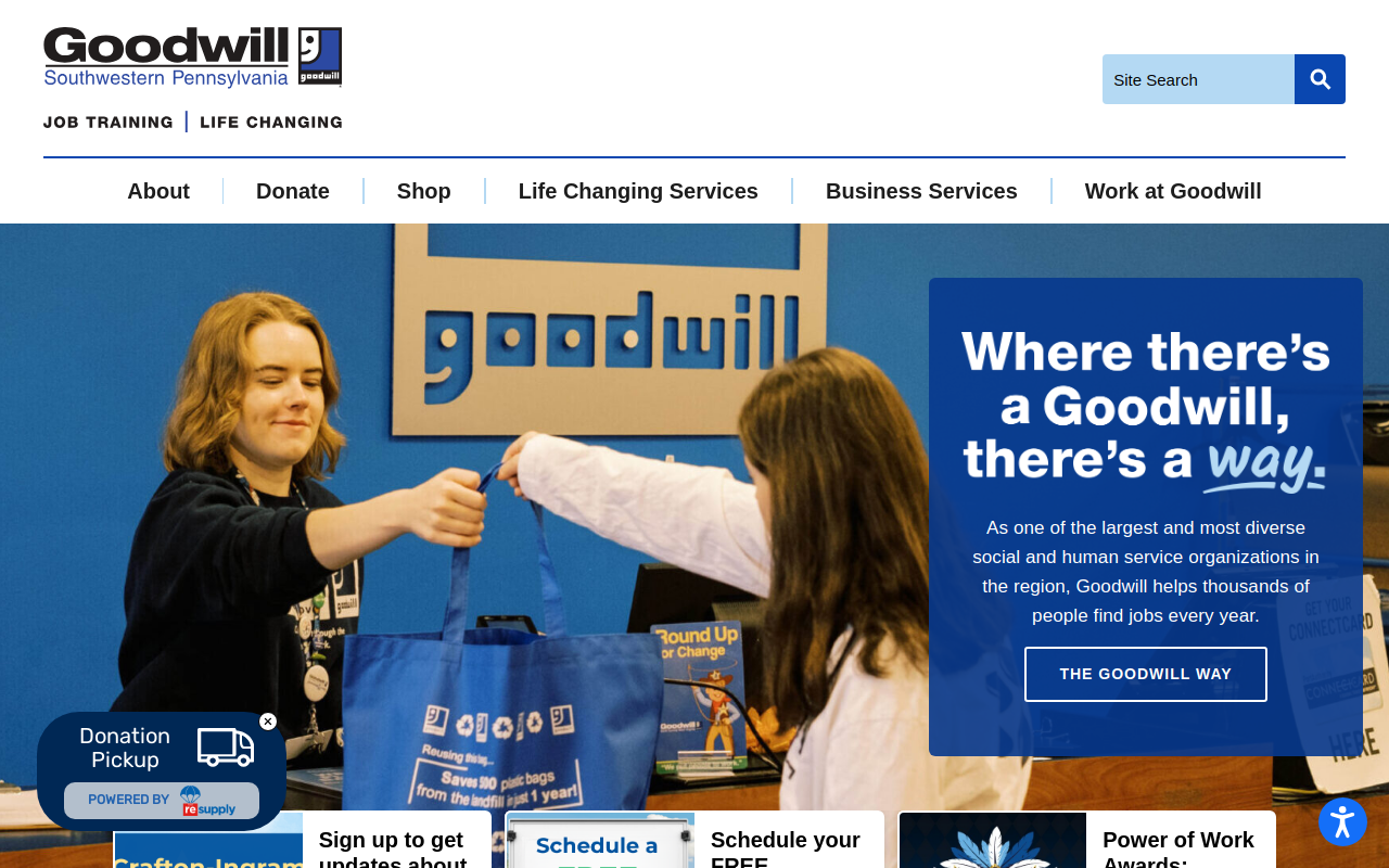 Goodwill website preview