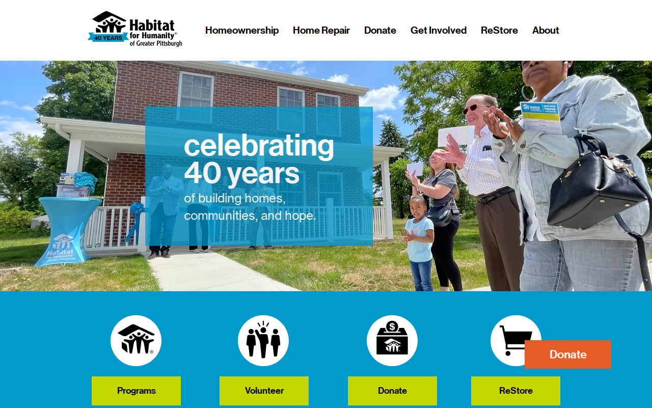 Habitat for Humanity ReStore website preview