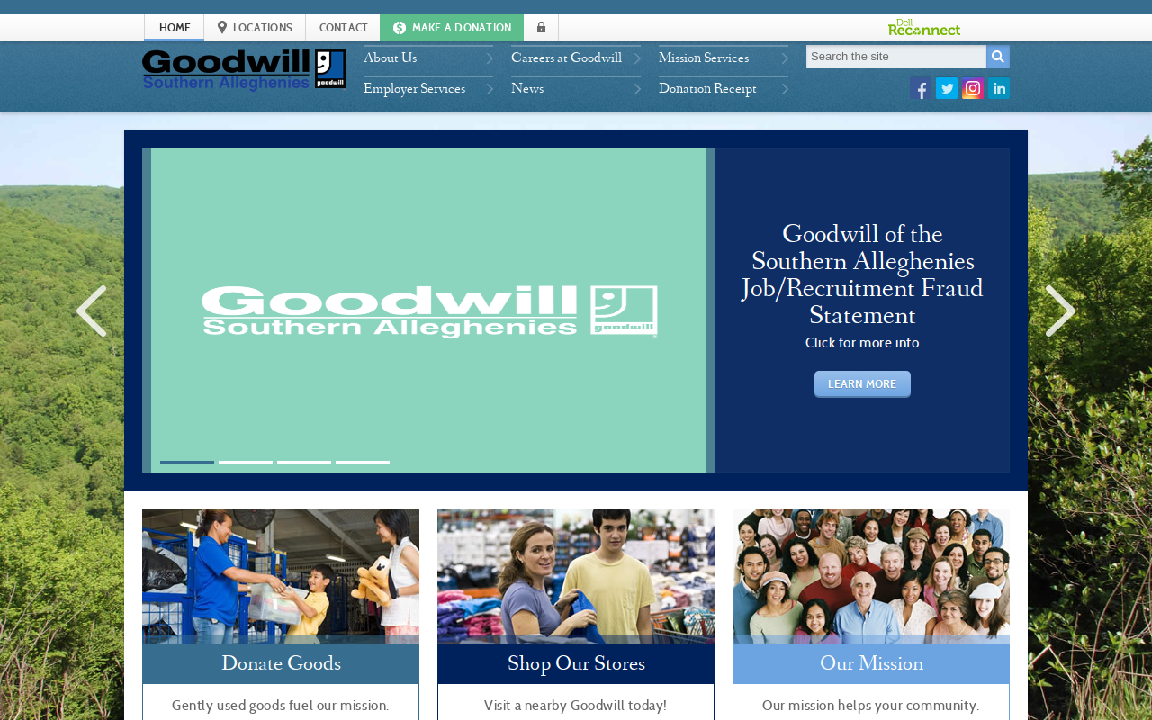 Goodwill website preview