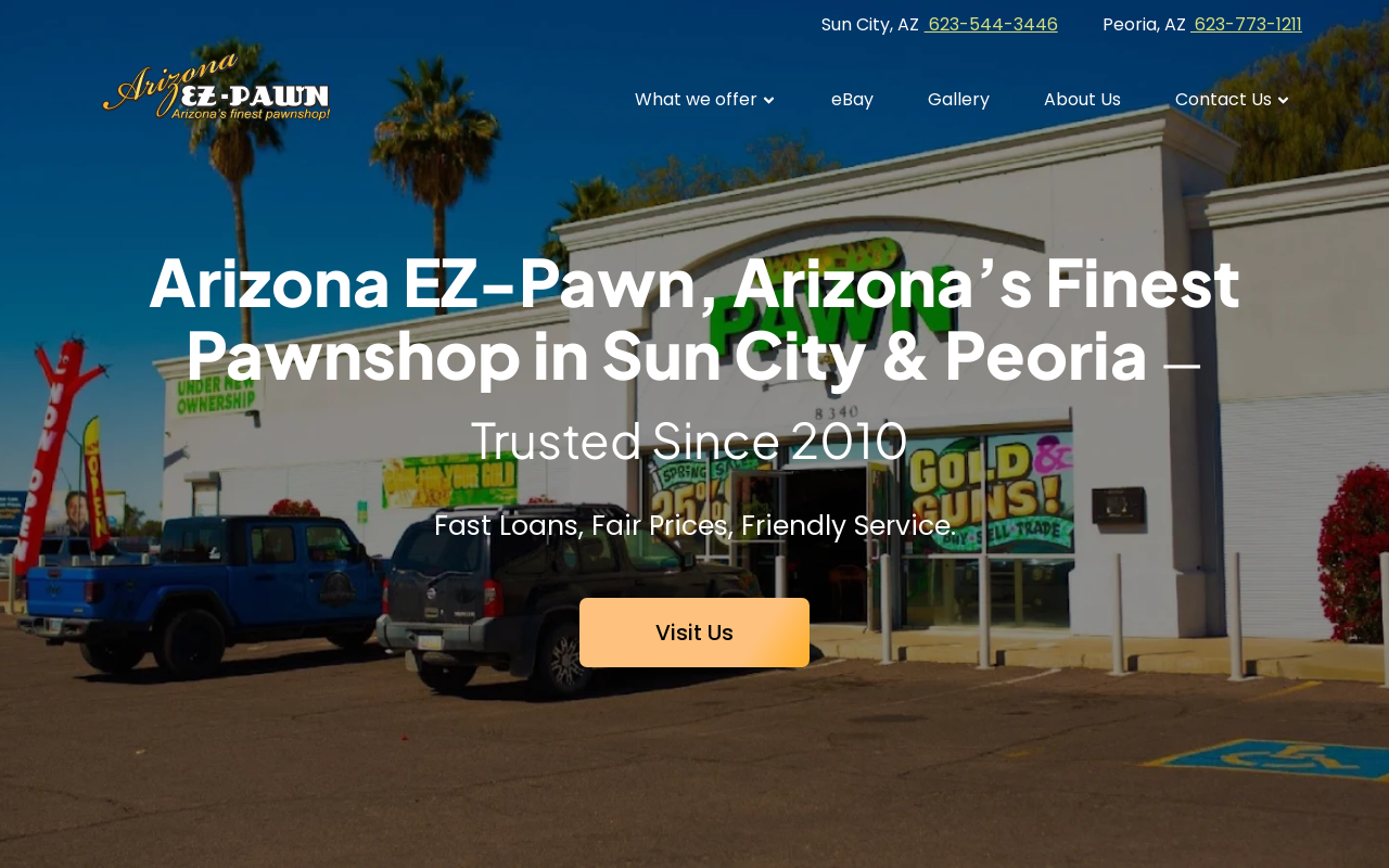 Arizona's Finest Pawnshop website preview
